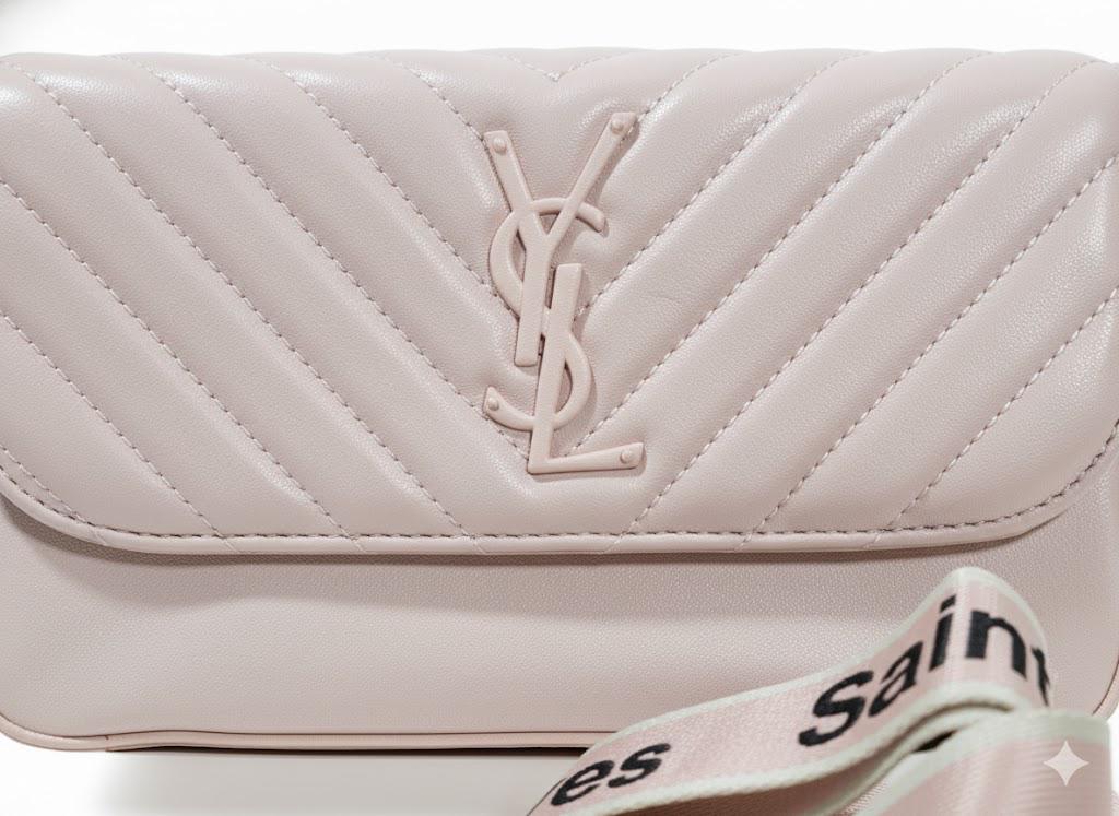 Premium Quilted Leather Crossbody Bag - YSL Style